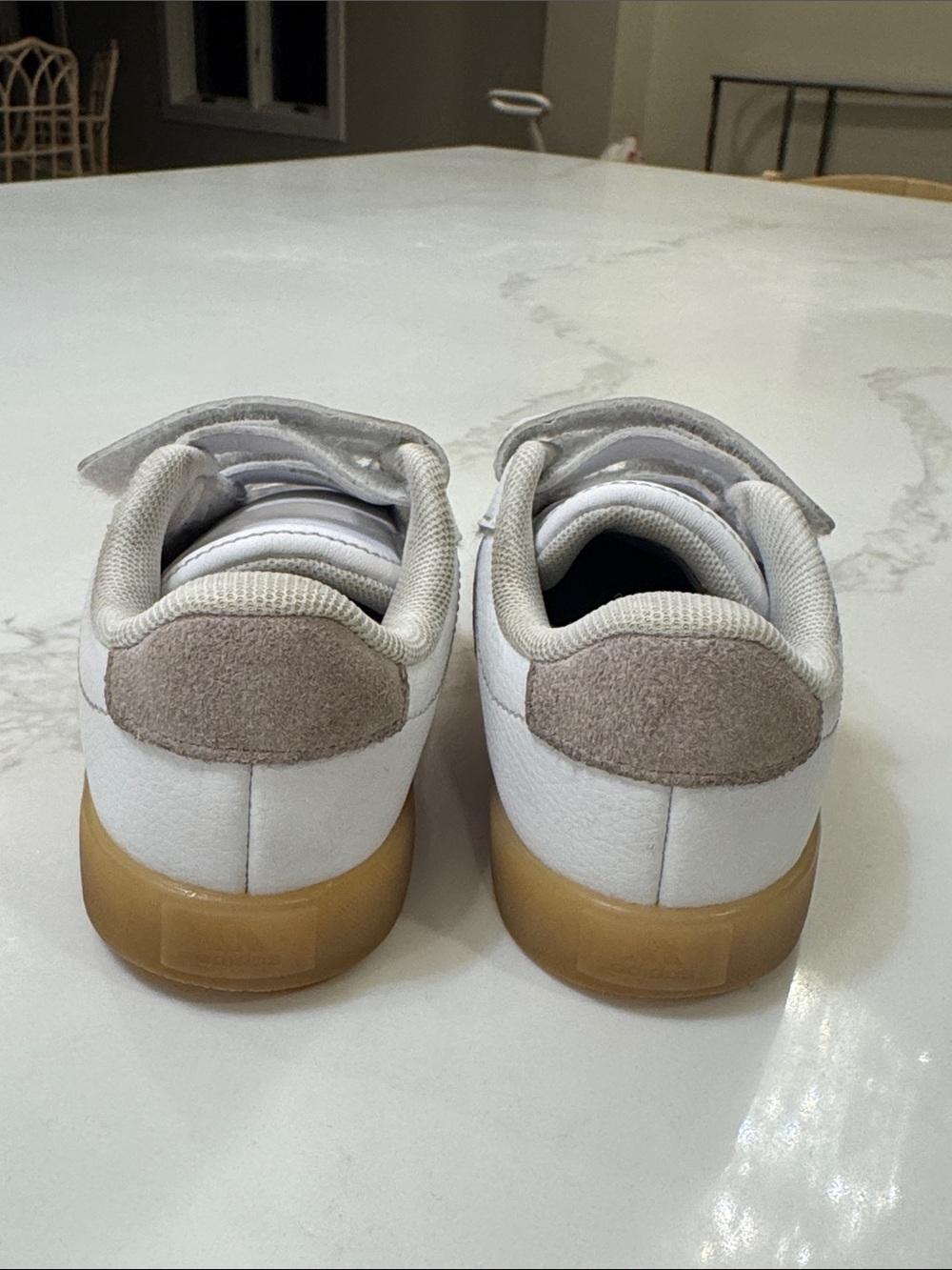 Adidas VL COURT 3.0 toddler girl shoes pink and white - Picture 5 of 9